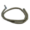 Braided hose 1 m with elbow