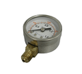 Pressure gauge with back connection
